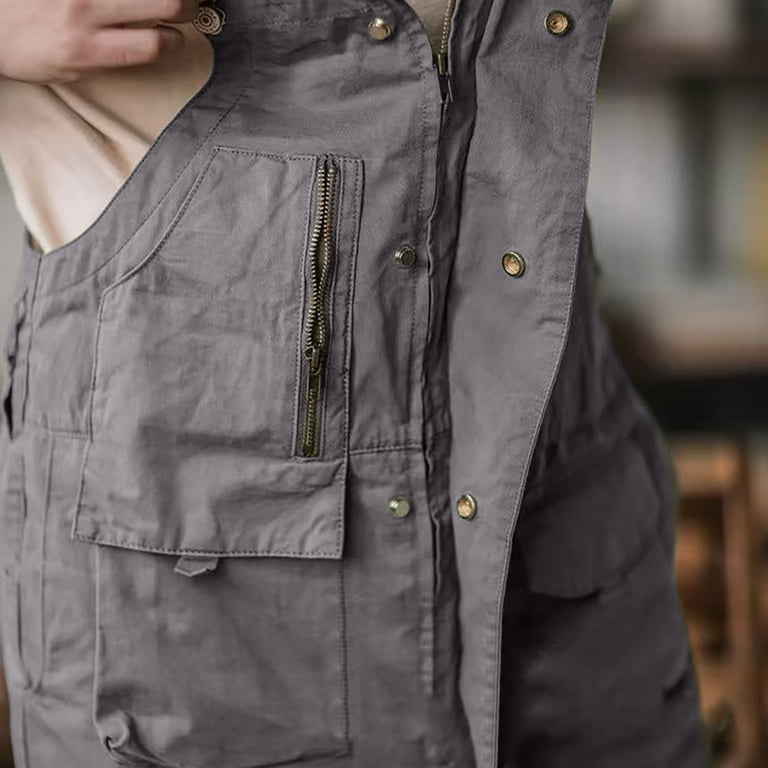 WXLWZYWL Men's Work Bib Overalls Loose Fit Workwear