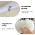 thumbnail image 3 of Lovote Velvet Headboard Pillow 23.6" x 39.4" White - Bed Rest Reading Pillow, Long Backrest Cushion for Sofa, Daybed, Tatami, Bay Window, 3 of 8