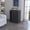 Black#8, variant on Living Room Cabinets Rawlins Bar Cart with 6-Bottle Rack, Storage Cabine and Mobile Caster Wheels,Wooden Cabinets