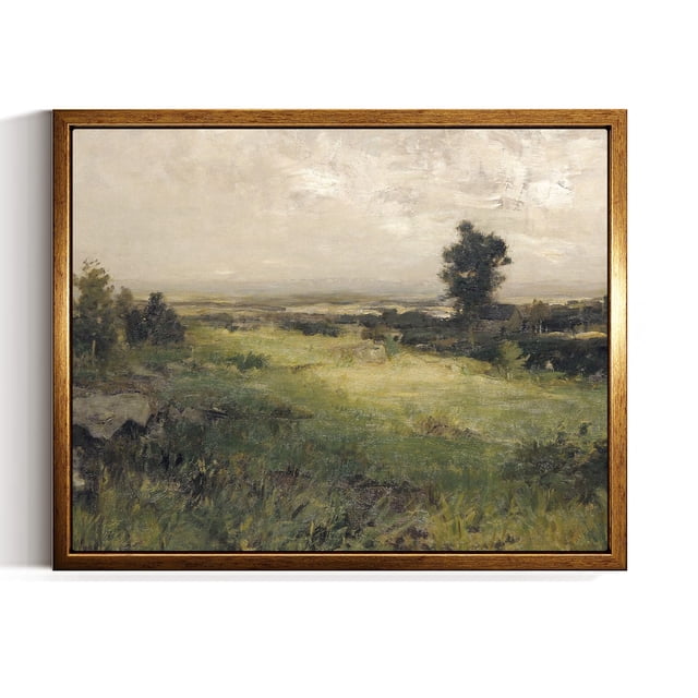 Lienzo decorativo para pared con diseño de paisaje vintage de Simsea, 20 x 25 cm