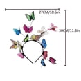 thumbnail image 3 of Femmes Hair Hoop Mode Papillon Décoratif Nuptiale Bande Bande de Cheveux Partie Bandeau, 3 of 8