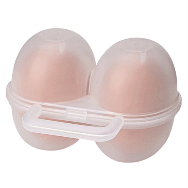 Contenedor De Huevos Para Acampar Contenedor de huevos para acampar de 2 rejillas, contenedor de almacenamiento de huevos a prueba de golpes para Picnic y Camping
