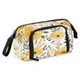 thumbnail image 2 of Fish Mouth Pencil Bag 9.45*3.74*5.9 Inches Pencil Bag Pencil Case Pencil Box Makeup Bag Suitable for Office and Study Cute Yellow Flowers Seamless, 2 of 7