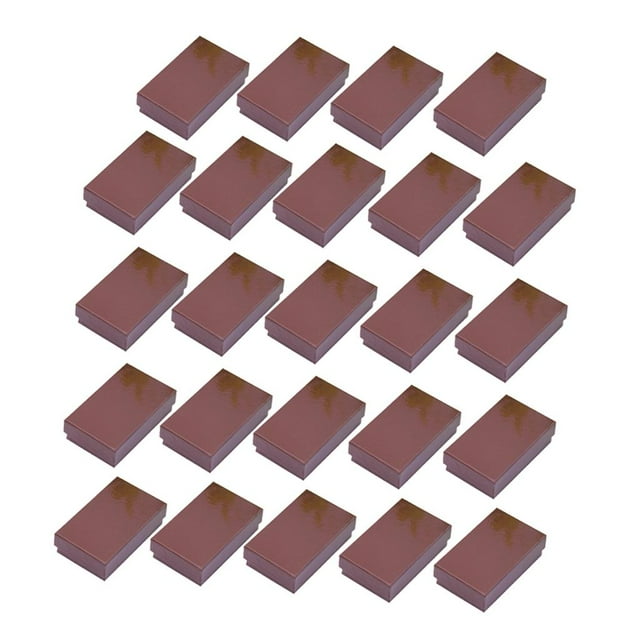 Cajas de Joyería de Cartón de 24 Piezas para Collar de Anillos de Exhibición de Joyería Salvador Café