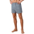 thumbnail image 4 of INSPIRE CHIC Men's Comfortable Breathable Cotton Mid-Waisted Striped Boxer Shorts 34 Gray, 4 of 5