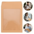 thumbnail image 3 of 25 Pcs Enveloppes Film Kraft Cartes de Vœux Enveloppes Sacs de Documents d'Expédition, 3 of 8