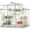 Transparent-6FT, variant on Yardi Yarda 6 x 6 x 6.5 FT Large Walk-in Green House with Rain Gutters and Polycarbonate Panels, Heavy-Futy Greenhouse, Silver