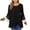 Black, variant on Tunic Tops for Women Asymmetrical Split Hem Hollow out Layered Long Sleeve Loose Fit Blouses Dressy Casual Dressy Tunic Tops Gray XXL