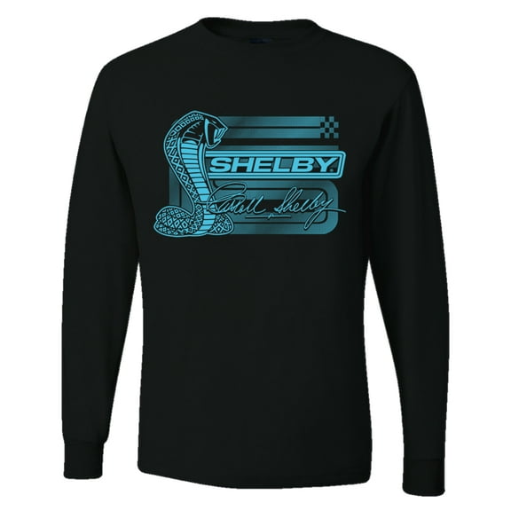 Wild Bobby Ford Shelby Cobra Retro Blue Logo Men Long Sleeve Shirt