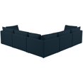 thumbnail image 4 of Meridian Furniture Mackenzie Navy Durable Linen Textured Modular Sectional, 4 of 9