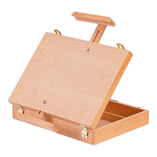 Rongfmy Chevalet de Table Hauteur Réglable Boîte à Outils de Peinture pour Bureau Classe Étudiant