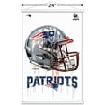 thumbnail image 4 of NFL New England Patriots - Drip Helmet 20 Wall Poster with Wooden Magnetic Frame, 22.37" x 34", 4 of 5
