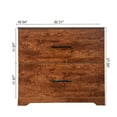 thumbnail image 7 of Lateral File Cabinet With 2 Filling Drawers, Functional Accent Chest, Large Deep Drawer Document Storage For Home Office (27.5''Hx30.3''Wx16.5''D), 7 of 7