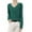 Green #808, variant on Bovemsi Sweaters for Women Cozy Women's Winter Knitted Sweater Low Neck V Warm Base Long Sleeved Solid Color Fall Sweaters