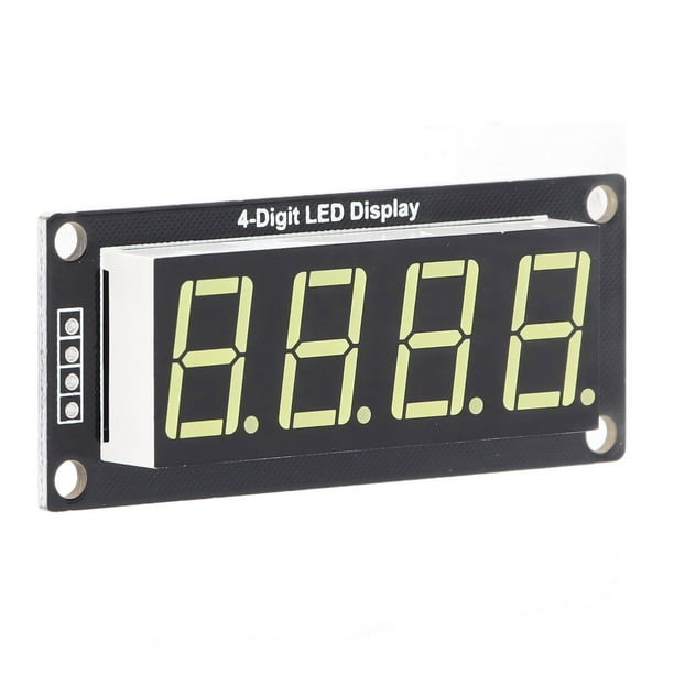 Digital Display Module 4 Bit 7 Segment LED Segment Digital Display Module For Indoor For Work MRA172C White
