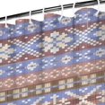 thumbnail image 3 of Boho Blue Knitted Ethnic Pattern Shower Curtain 36"x72" ,Bathroom Decorative Shower Curtains Set with 12 Hooks,Modern Waterproof Washable Shower Curtain, 3 of 6