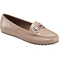 thumbnail image 1 of Women's Aerosoles Day Drive Moccasin Pink Faux Leather 10 M, 1 of 5