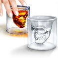 thumbnail image 4 of Creative Skull Transparent Beer Red Wine Whiskey Coffee Milk Tea Glass Skeleton Water Cup Mug 75ml, 4 of 5