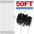 thumbnail image 3 of Dryvenck 50ft Dryer Vent Brush Dryer Vent Clean Kit Dryer Cleaner Brush Use with a Power Drill Dryer Vent Cleaning Brush, 3 of 7