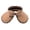 Khaki, variant on Womens Leopard Print Visor Sun Hat Large Brim Straw Cap Summer Beach Hat