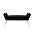 thumbnail image 3 of Inspired Home Turner Velvet Bench Nailhead Trim Acrylic Legs, 3 of 8