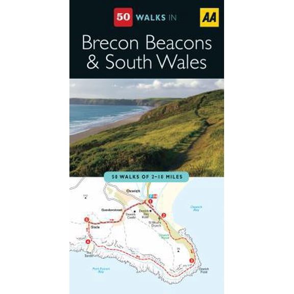 Pre-Owned Aa 50 Walks in Brecon Beacons & South Wales (Paperback) 0749562862 9780749562861