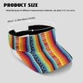 thumbnail image 4 of Chririnla Sun Visor Cap with Ethnic Geometric Stripes, UV Protection Hat for Outdoor Summer Sports and Daily Activities, 4 of 4