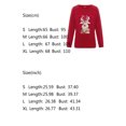 thumbnail image 4 of Sudaderas casuales para mujer Pullover Tops Camisas de manga larga XBTCLXEBCO T XL,Rojo, 4 of 6