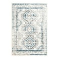 thumbnail image 3 of Unique Loom Charlotte Collection Area Rug - Quail (6' 1" x 9' Rectangle Ivory Aqua/Blue), 3 of 7
