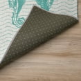 thumbnail image 4 of Addison Rugs Indoor/ Outdoor Surfside Seahorses Washable Rug New Aqua - 2'3" x 7'6", 4 of 5