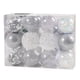 thumbnail image 5 of 24 bolas navideñas, adornos navideños colgantes, decoraciones variadas para el hogar Plata, 5 of 9