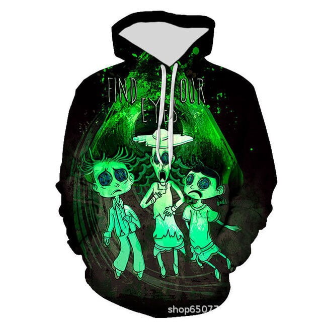 Cosplay Coraline Sudadera con capucha para adultos Sudaderas con capucha con estampado 3D Niños Niñas Dibujos animados Anime Jerseys Sudaderas para niños pequeños AbrigoLMWY-073104XXL Deng Xun unisex