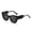 Black1, variant on Glasses for Cycling Oversized Cat Eye Frames Lightweight Aluminum Design for Outdoor Adventure and Everyday Wear