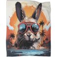 thumbnail image 1 of Bunny Blanket Ultra-Soft Micro Fleece Blanket Soft And Warm 3D Printed Blanket, 1 of 8