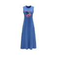 thumbnail image 2 of Vestido de verano para mujer, disfraz de moda, ropa de calle, vestido con cuello redondo para uso diario SG, 2 of 7