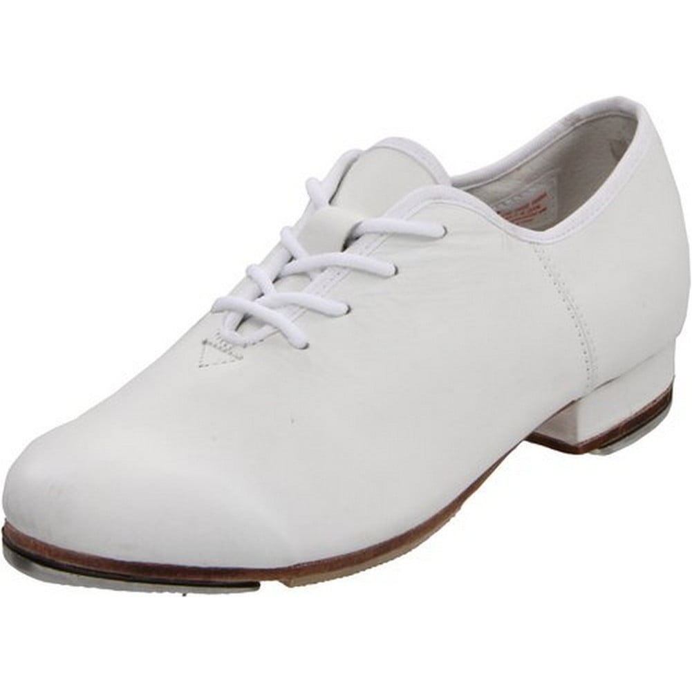 Sansha Sansha Women White 1" Heel "TMega" Laceup Oxford Tap Shoes 18 Womens