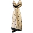 thumbnail image 3 of Wrapables® Silk Like Satin Polyester Large Scarf Wrap, Caramel Floral, 3 of 6