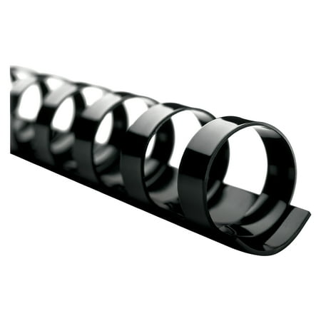 Swingline GBC CombBind Standard Spines, 3/8" Diameter, 60 Sheet Capacity, Black, 100/Box