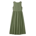 thumbnail image 5 of Horkkom Button Down Dress for Women Summer V Neck Sleeveless Maxi Dresses Casual Tank Beach Dresses with Pockets XXL, 5 of 9
