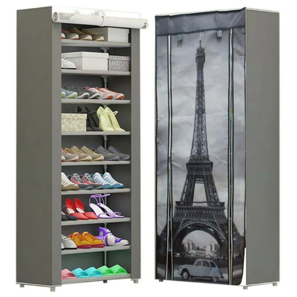 Zapatera Multifuncional de 9 Niveles para almacenar 27 pares de zapatos o ropa CHIC-FANTASY TORRE EIFFEL, PARIS