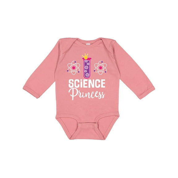 Inktastic Scientist Girls Science Princess Girls Long Sleeve Baby Bodysuit