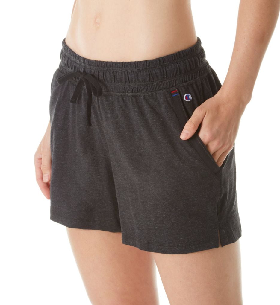champion women's heathered jersey short