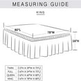 thumbnail image 3 of EIGTHTAIL Wrap Around Ruffled Bed Skirt with Adjustable Elastic Belt - 15 Inch Drop Easy to Put On  Wrinkle Free Bedskirt Dust Ruffles  Frame Cover for Queen  King and C-King Size Beds  B, 3 of 8