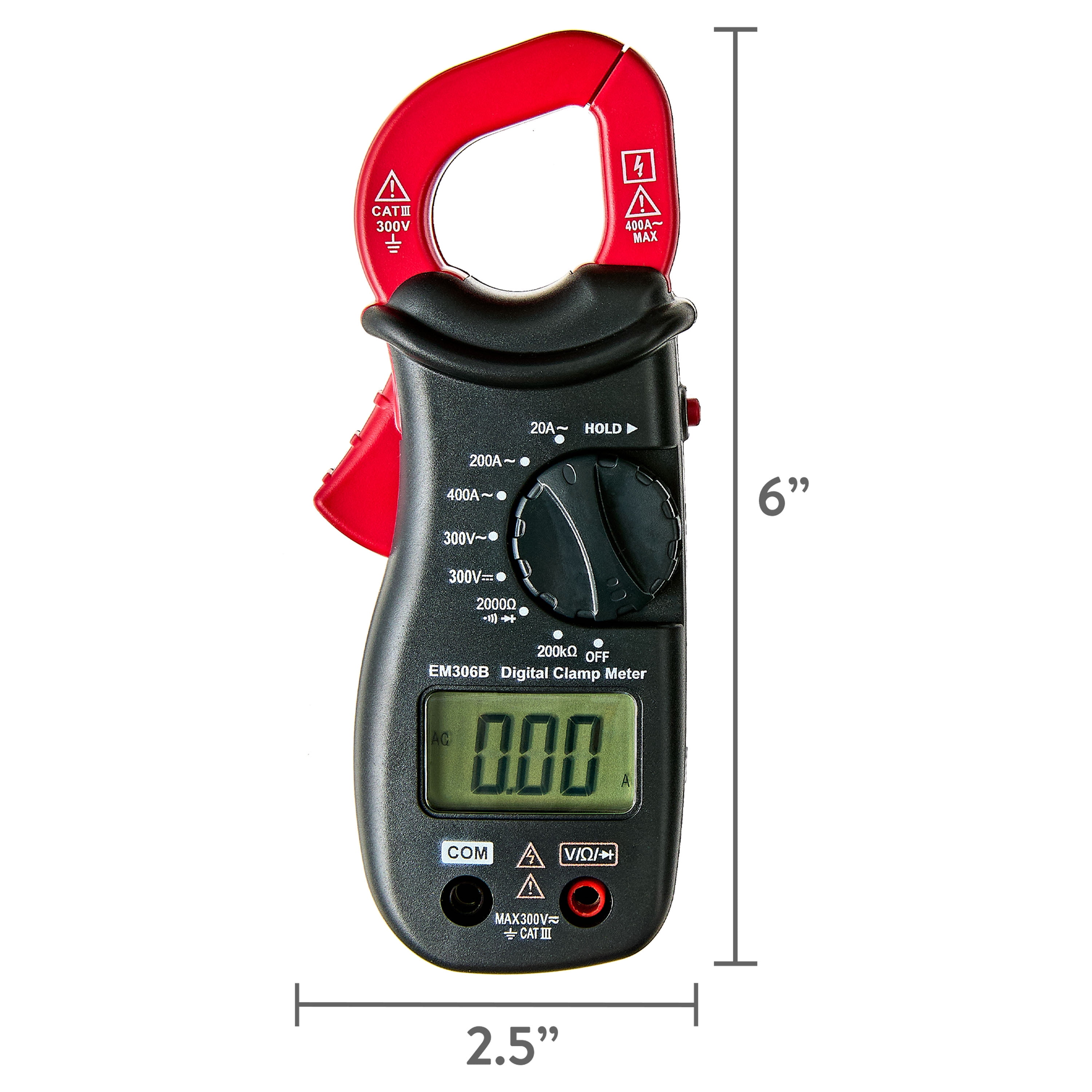 mchdtmhk：CLICK-FOLDING ACTION-1 Hyper Tough Digital Clamp Meter Current Tester, TD35074B, 1