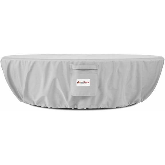 Real Flame Riverside Oval Fire Bowl Storage Cover, Water-Resistant Fabric with Draw-String - Suitable for Fire Pits up to 36" L