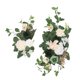 thumbnail image 5 of 2 piezas de flores de arco de boda, rosas artificiales, guirnalda de hojas verdes de granja L, 5 of 9