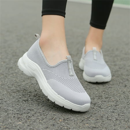 

Cathalem Fashion Spring Summer Autumn Women Thick Sole Lightweight Mesh Breathable Comfortable Casual Women s Gymnastics Sneaker Grey 8