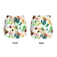 thumbnail image 3 of Daiia Floral Vintage Pattern Women's 2 in 1 Running Shorts - Lightweight Athletic Workout Gym Yoga Shorts Liner with Phone Pockets-Medium, 3 of 7