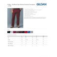 thumbnail image 2 of Gildan 12300 Adult Jersey-Lined Sweatpant -Red-2X-Large, 2 of 2