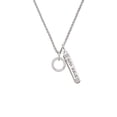 thumbnail image 2 of Delight Jewelry Silvertone Strong Brave Fearless Infinity Ring Silvertone Live the Life You Have Imagined Bar Charm Necklace, 23", 2 of 4